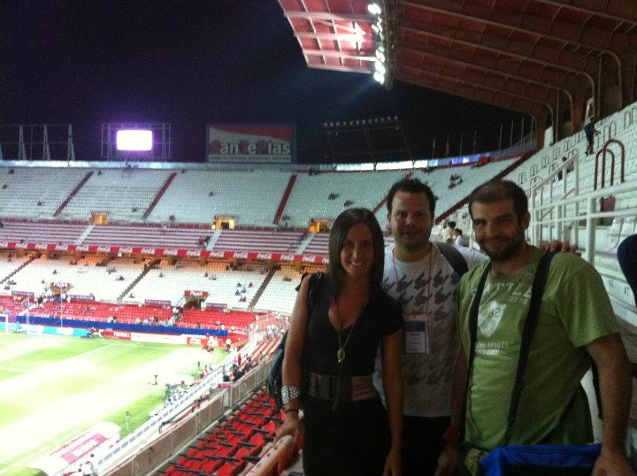 Con José Puertas y Borges en una de tantas noches en el RSP.